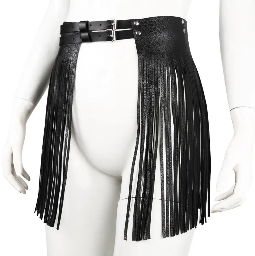 New Womens Adjustable Faux Leather Waistband Fringe Tassel Skirt Belts Nightclub Costume Cosplay Parties Skirts for Halloween
New Womens Adjustable Faux Leather Waistband Fringe Tassel Skirt Belts Nightclub Costume Cosplay Parties Skirts for Halloween