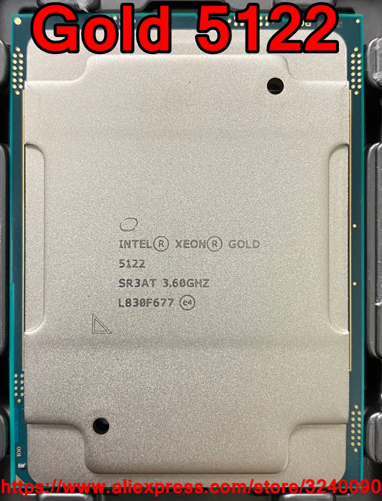 Intel Xeon GOLD 5122 SR3AT Gold5122 Processor 16.5M Cache 3.60GHz 4-cores 105W LGA3647 CPU free shipping
Intel Xeon GOLD 5122 SR3AT Gold5122 Processor 16.5M Cache 3.60GHz 4-cores 105W LGA3647 CPU free shipping