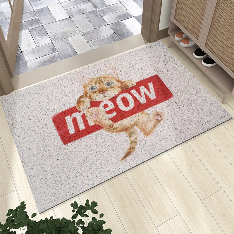 Meow Cute PVC Mat Silk Loop Dust-proof Home Front Door Mat Kitchen Bedroom Bathroom Living Room Carpet Entrance Door Mat Custom
Meow Cute PVC Mat Silk Loop Dust-proof Home Front Door Mat Kitchen Bedroom Bathroom Living Room Carpet Entrance Door Mat Custom