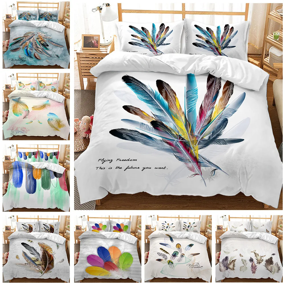 Colorful Duvet Cover Set Western Feather Bedding Set Queen King Size Bedding Set Bohemian Bed Set for Adult Kids Bedroom Decor
Colorful Duvet Cover Set Western Feather Bedding Set Queen King Size Bedding Set Bohemian Bed Set for Adult Kids Bedroom Decor