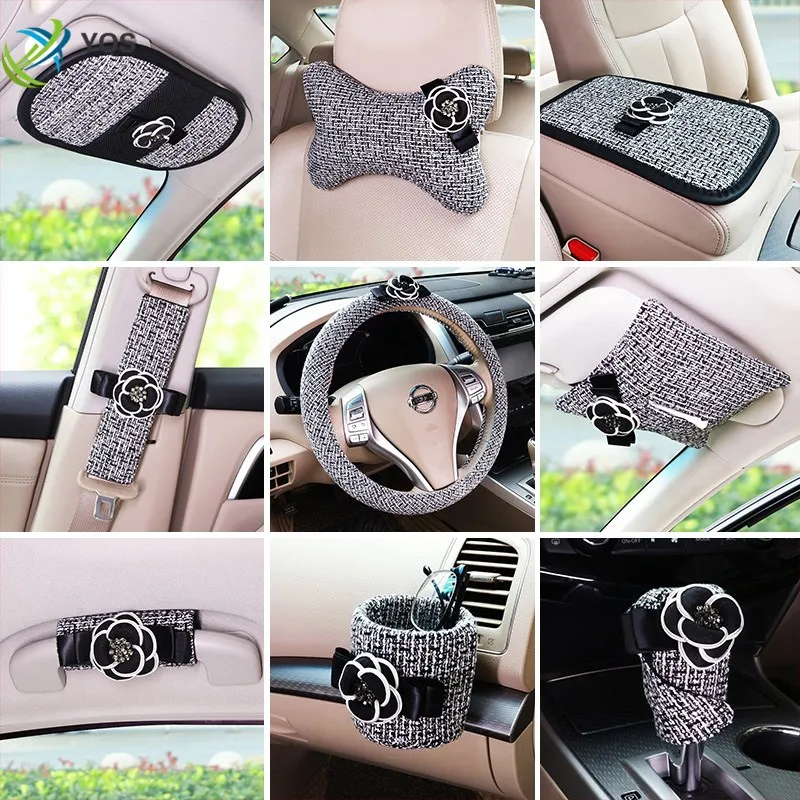 Car interior decoration set gear cover seat belt shoulder pad armrest box cushion four seasons car decoration
Car interior decoration set gear cover seat belt shoulder pad armrest box cushion four seasons car decoration