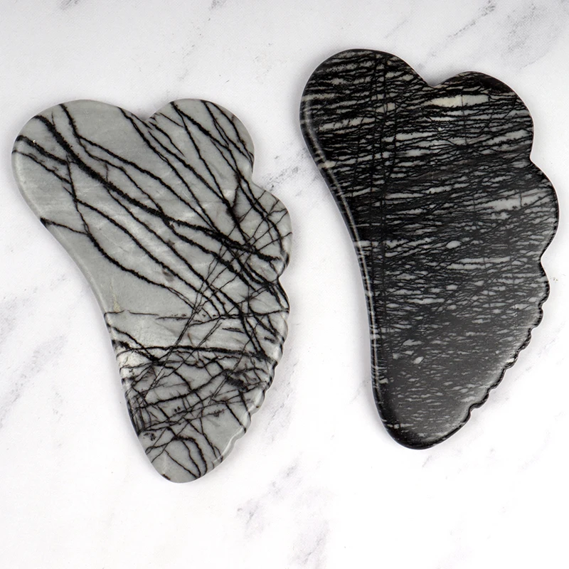 Picasso Jasper Face Gua Sha Tool Skincare butterfly Sawtooth Massager Natural Crystal Mineral Stone Body Health Beauty Products
Picasso Jasper Face Gua Sha Tool Skincare butterfly Sawtooth Massager Natural Crystal Mineral Stone Body Health Beauty Products