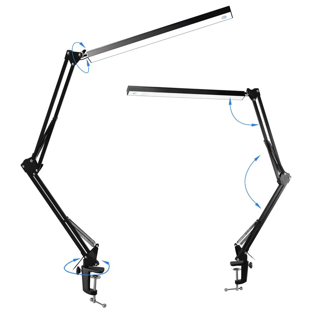 Aluminum Alloy Folding Clip-on USB LED Table Lamp Long Arm Button Control Dimmable Desk Lamp Eye Protection Table Light
Aluminum Alloy Folding Clip-on USB LED Table Lamp Long Arm Button Control Dimmable Desk Lamp Eye Protection Table Light