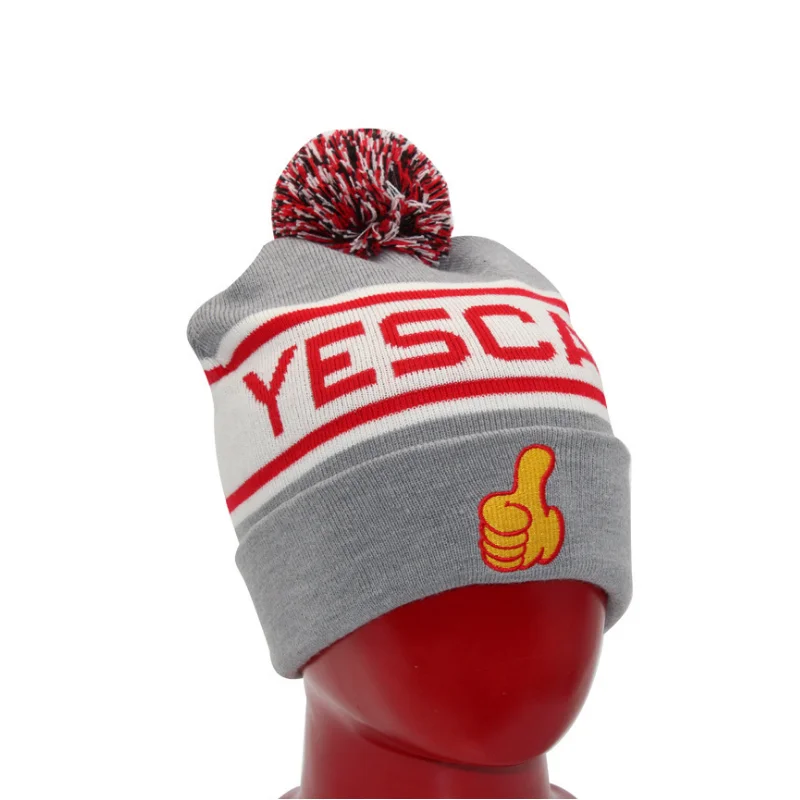 Factory Hat Pom Pom Beanie Hat DIY Winter Hats Customized Logo Bonnets Knitted Hat With Top Ball
Factory Hat Pom Pom Beanie Hat DIY Winter Hats Customized Logo Bonnets Knitted Hat With Top Ball