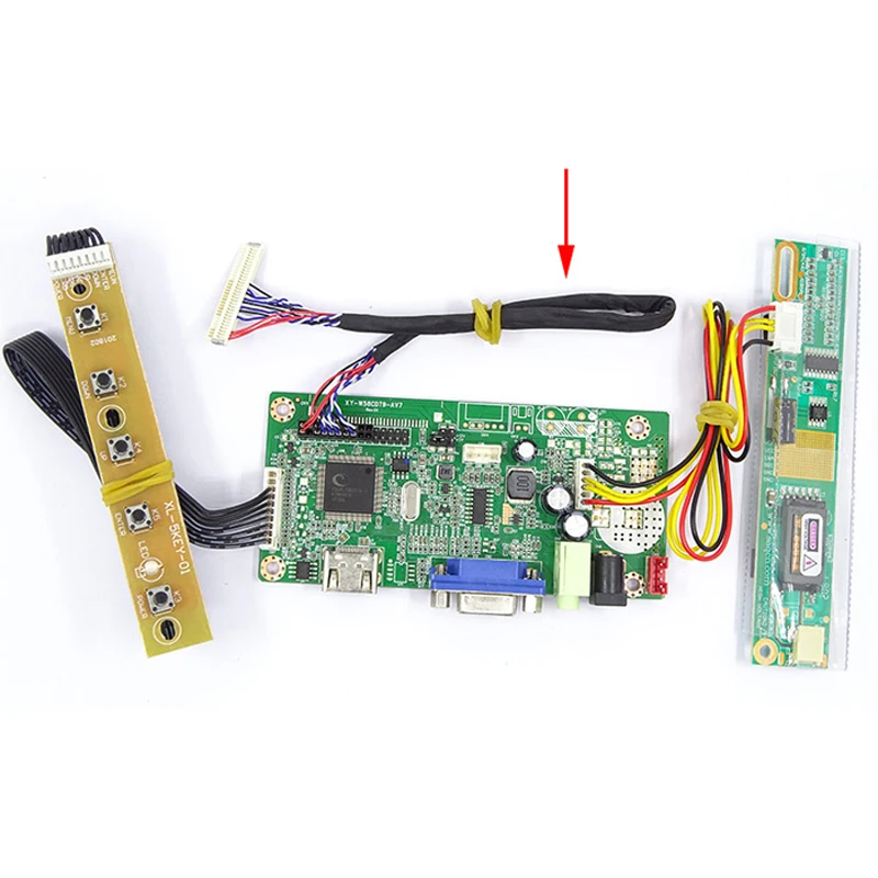 Compatible Kit 58C Controller Board driver card VGA HDMI-Compatible for Screen Panel Screen monitor DIY LVDS
Compatible Kit 58C Controller Board driver card VGA HDMI-Compatible for Screen Panel Screen monitor DIY LVDS