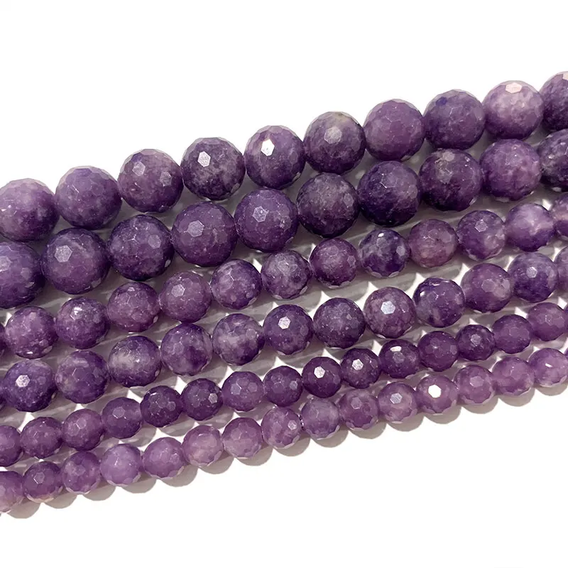 Fine AAA 100% Natural Stone Faceted Round Purple Mica Beads For Jewelry Making DIY Bracelet Necklace Earrings 6/8/10/12MM
Fine AAA 100% Natural Stone Faceted Round Purple Mica Beads For Jewelry Making DIY Bracelet Necklace Earrings 6/8/10/12MM