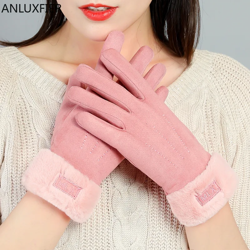 H10075 Women Winter Gloves Autumn Plush Warm Thermal Suede Mittens Cycling Driving Touch Screen Simple Elegant Female Hand Muff
H10075 Women Winter Gloves Autumn Plush Warm Thermal Suede Mittens Cycling Driving Touch Screen Simple Elegant Female Hand Muff
