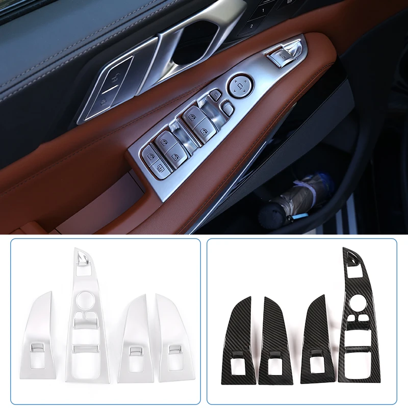 4 Pcs ABS Chrome Car Window Lift Button Frame Trim Accessories For BMW X5 G05 X7 G07 2019-2022 Left Hand Drive
4 Pcs ABS Chrome Car Window Lift Button Frame Trim Accessories For BMW X5 G05 X7 G07 2019-2022 Left Hand Drive