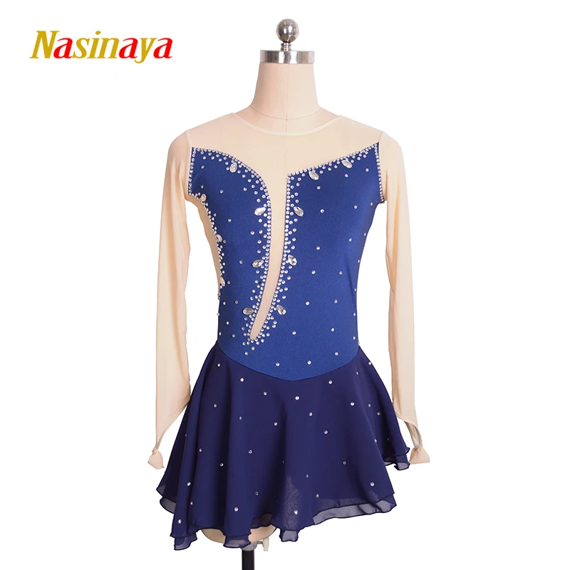 Figure Skating Competition Training Women's Children's Rhythmic Gymnastics Performance Long Sleeve Blue Dress Sky Diamond
Figure Skating Competition Training Women's Children's Rhythmic Gymnastics Performance Long Sleeve Blue Dress Sky Diamond