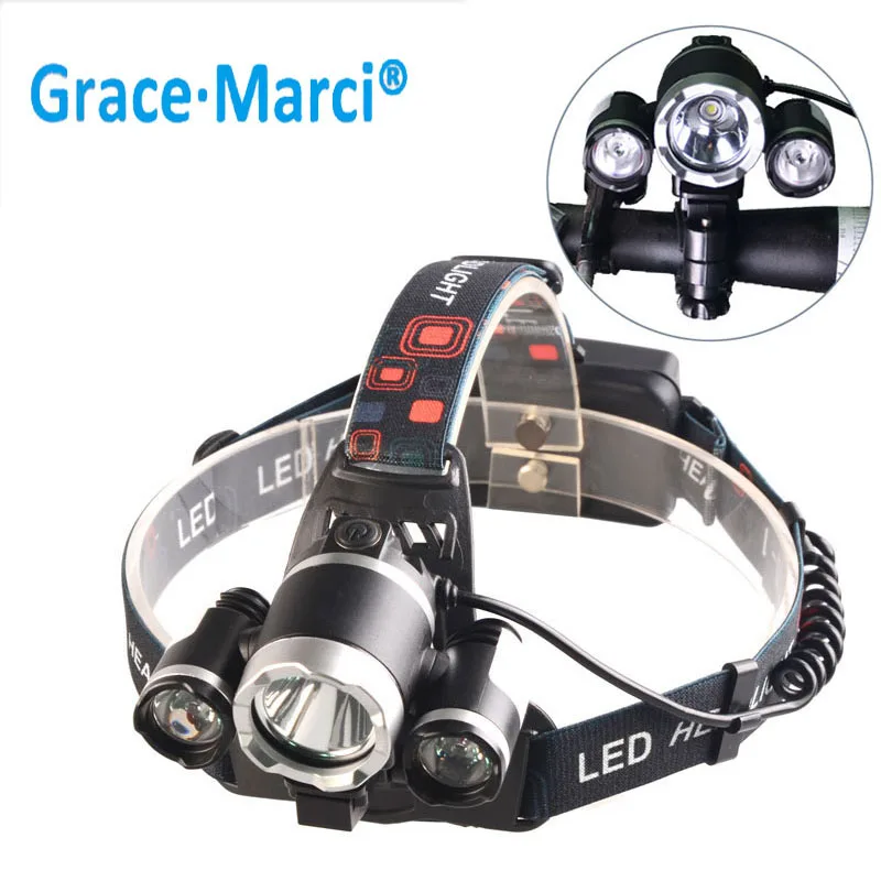 GM Bike Headlight Rechargeable Headlamp Led Head Torch 18650 Headlamp Headlight for Motocycle Bicycle Headlight
GM Bike Headlight Rechargeable Headlamp Led Head Torch 18650 Headlamp Headlight for Motocycle Bicycle Headlight