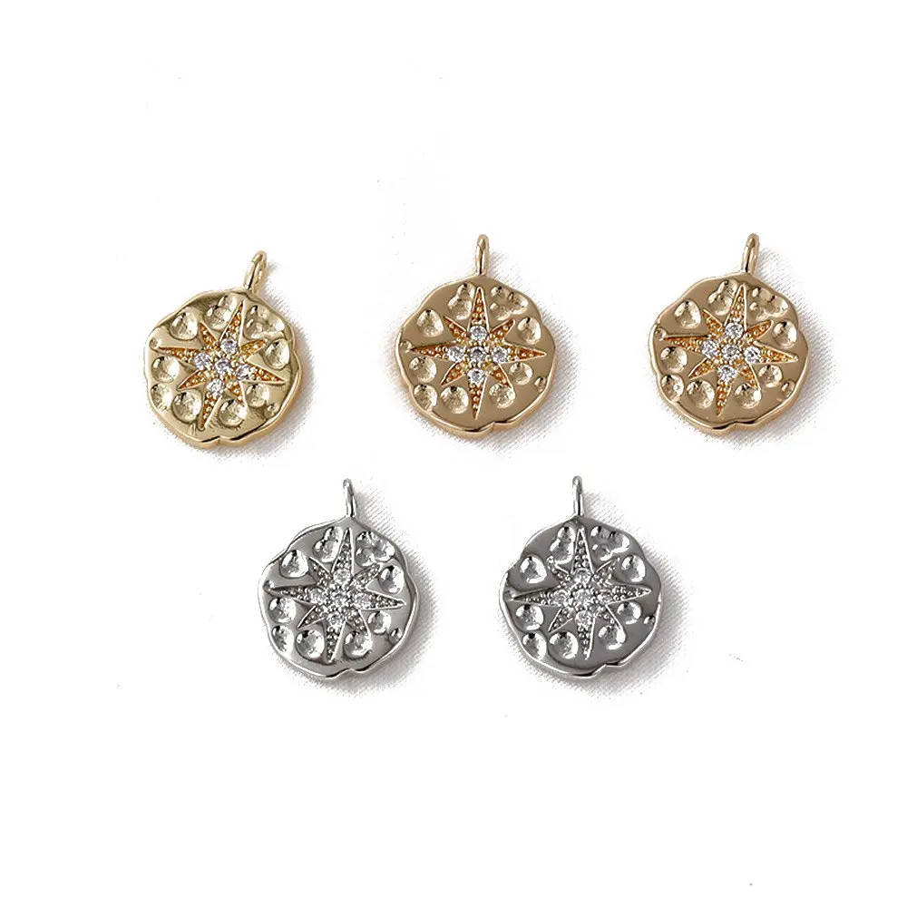 4PCS 14k Gold Plated Star Inlaid with Zircon Pendant Necklace Supplies Charms for Jewelry Making DIY Brass Accessories
4PCS 14k Gold Plated Star Inlaid with Zircon Pendant Necklace Supplies Charms for Jewelry Making DIY Brass Accessories