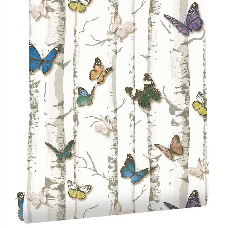 Colorful Butterfly on the birch tree Wallpaper Wood Furniture Sticker Vinyl Self Adhesive Shelf Drawer Liner Contact Paper
Colorful Butterfly on the birch tree Wallpaper Wood Furniture Sticker Vinyl Self Adhesive Shelf Drawer Liner Contact Paper