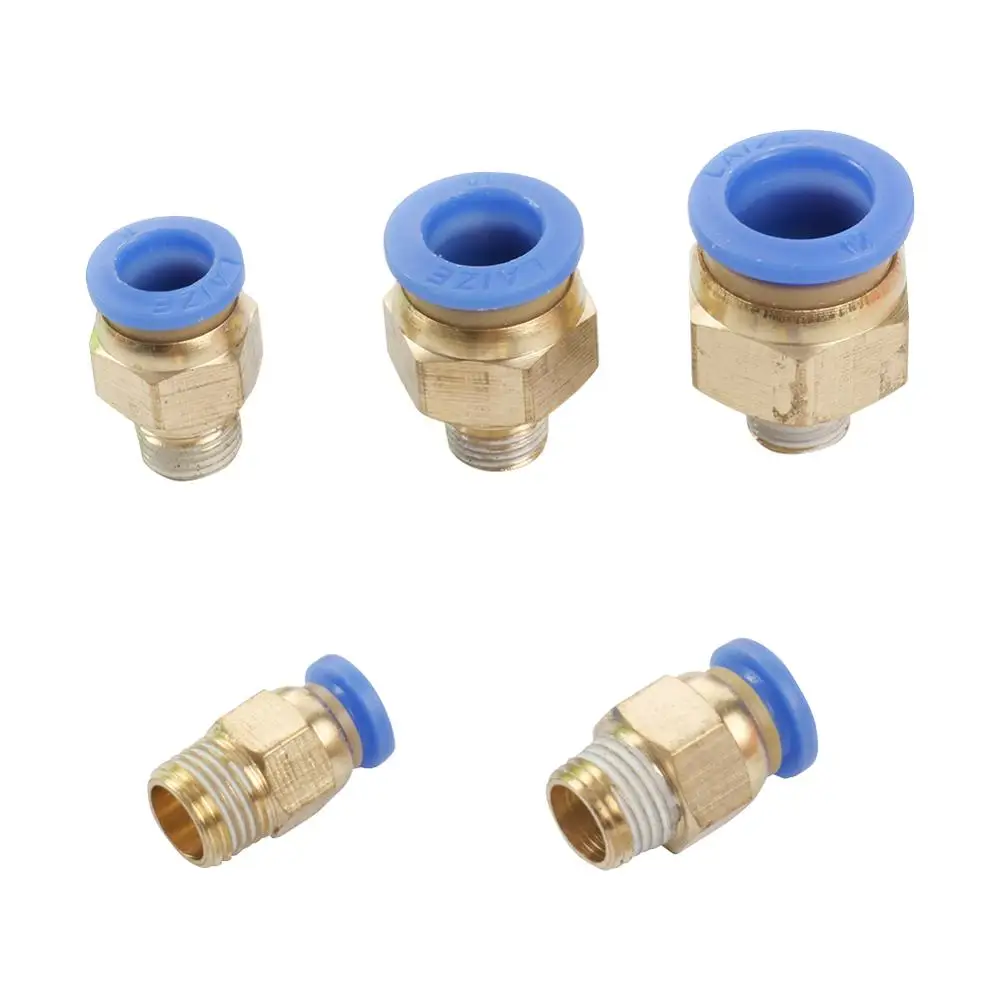 Air Pneumatic 1/8" Male Thread Brass Straight Connectors 4/6/8/10/12mm Hose Pipe Quick Connection Joint Adapters 5 Pcs
Air Pneumatic 1/8" Male Thread Brass Straight Connectors 4/6/8/10/12mm Hose Pipe Quick Connection Joint Adapters 5 Pcs