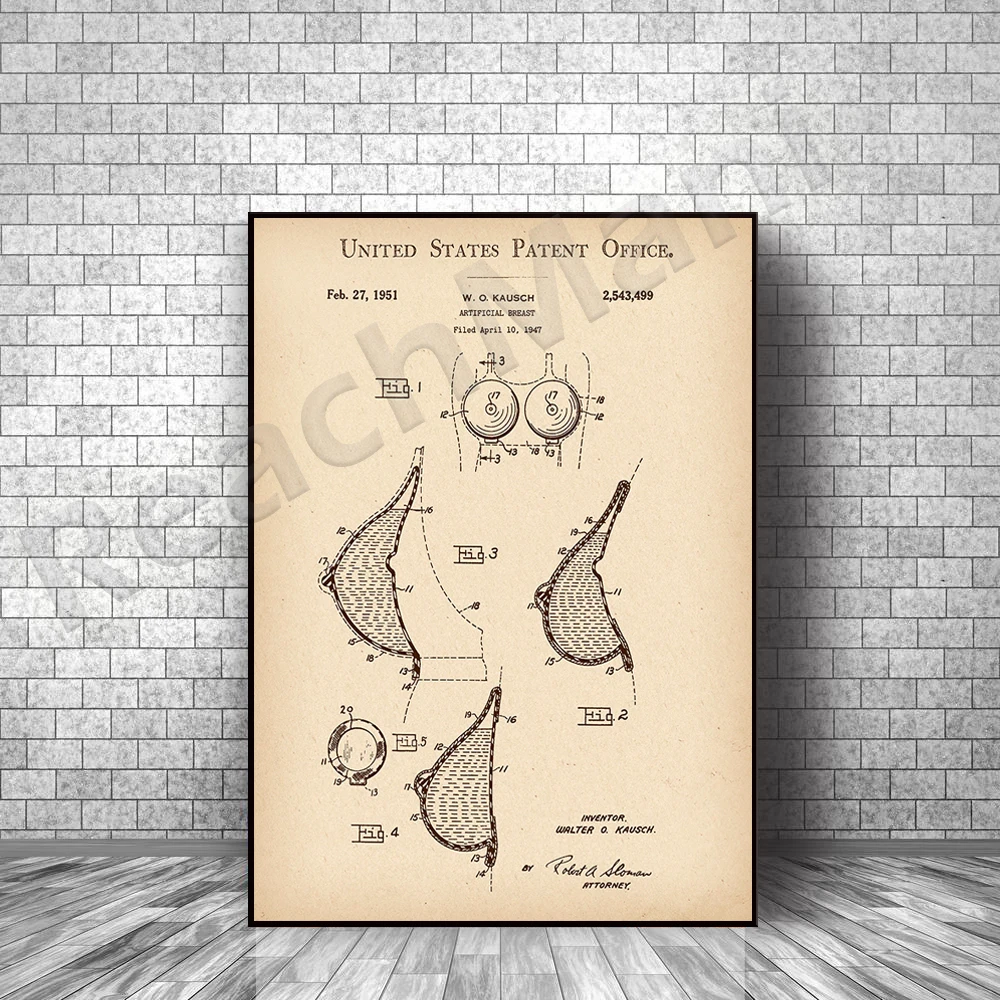 1951 Artificial Breast Patent Printing Breast Implant Poster Medical Art Beauty Invention Patent Retro Printing
1951 Artificial Breast Patent Printing Breast Implant Poster Medical Art Beauty Invention Patent Retro Printing