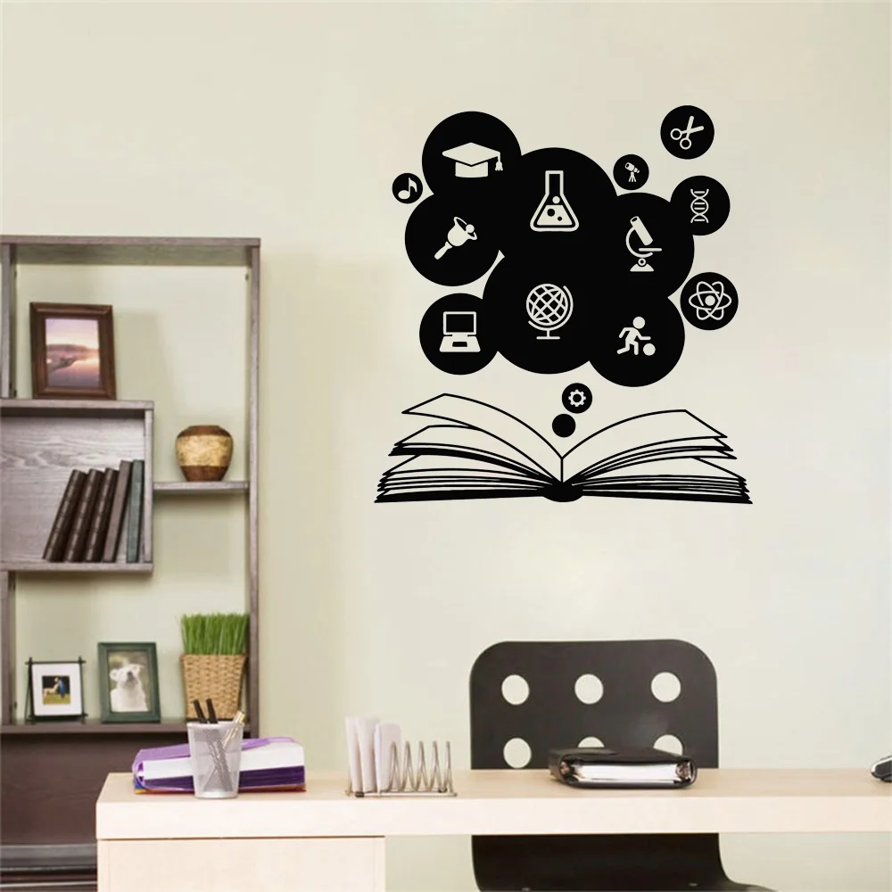 Vinyl Wall Decal Education Science Open Book Study School Classroom Stickers Mural Nursery Wall Stickers
Vinyl Wall Decal Education Science Open Book Study School Classroom Stickers Mural Nursery Wall Stickers