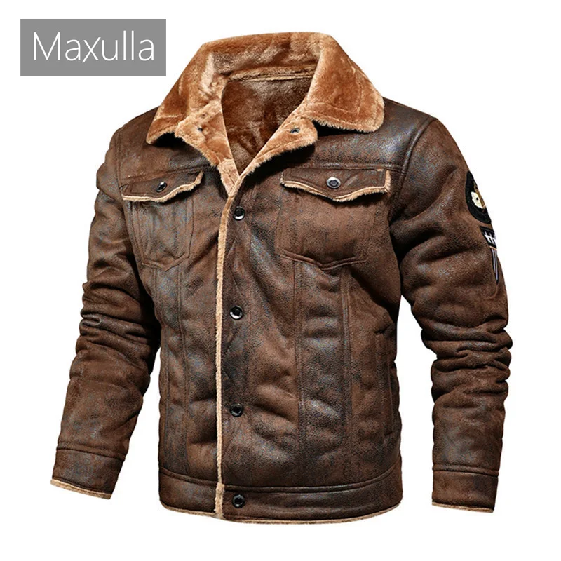 Maxulla Winter Men's Leather Jacket Mens Fleece Fur Collar Motorcycle Jackets Casual Outdoor Thermal Leather Coats Men Clothing
Maxulla Winter Men's Leather Jacket Mens Fleece Fur Collar Motorcycle Jackets Casual Outdoor Thermal Leather Coats Men Clothing