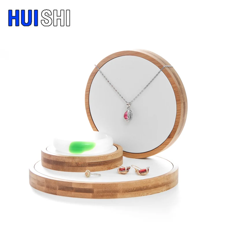 In Stock Round Bamboo Three-piece Jewelry Display Stand Earrings Nexklaces Pendants Jewelry Props Simple Jewelry Packaging Tray
In Stock Round Bamboo Three-piece Jewelry Display Stand Earrings Nexklaces Pendants Jewelry Props Simple Jewelry Packaging Tray