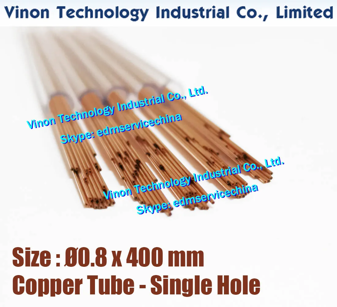 (100PCS/LOT) 0.8x400MM EDM Copper Tube Single Hole, Copper EDM Tubing Electrode Tube Single Channel, Diameter 0.8mm, 400mm Long
(100PCS/LOT) 0.8x400MM EDM Copper Tube Single Hole, Copper EDM Tubing Electrode Tube Single Channel, Diameter 0.8mm, 400mm Long