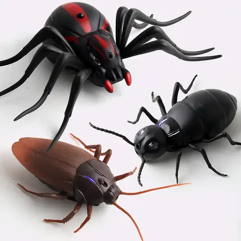 Infrared RC Remote Control Animal Toy Insects Children Mischievous Toys Smart Spiders AntsHalloween pran For Adult Prank Insects