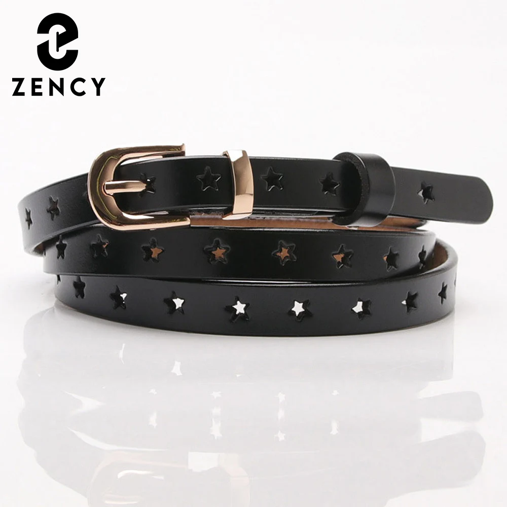 Zency 100% Genuine Leather Women Waist Belts Five-pointed Star Hollow-out Wild Sweater Skirt Pants Decorative Belt Small Belt
Zency 100% Genuine Leather Women Waist Belts Five-pointed Star Hollow-out Wild Sweater Skirt Pants Decorative Belt Small Belt