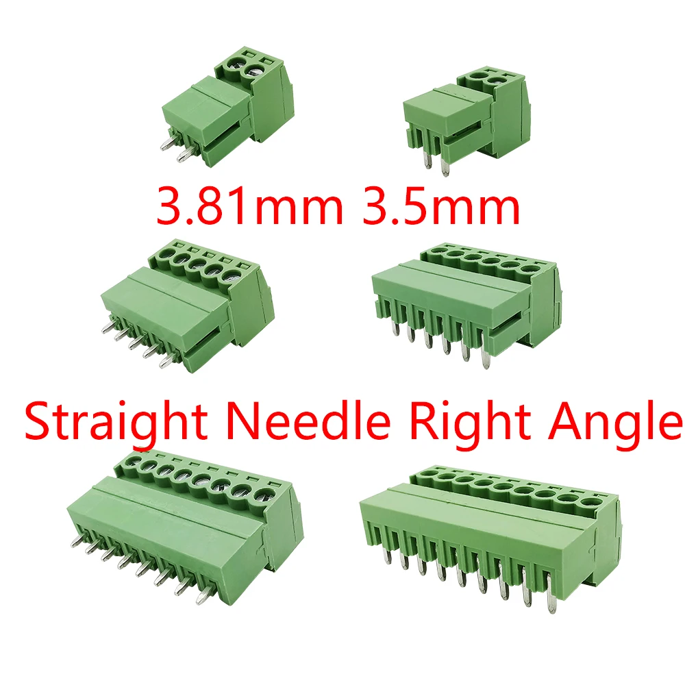 5Pairs KF2EDG 15EDG 3.5mm 3.81mm 2P-12Pin Straight Needle/Right Angle PCB Screw Terminal Block Connector Pin Header Plug Socket
5Pairs KF2EDG 15EDG 3.5mm 3.81mm 2P-12Pin Straight Needle/Right Angle PCB Screw Terminal Block Connector Pin Header Plug Socket