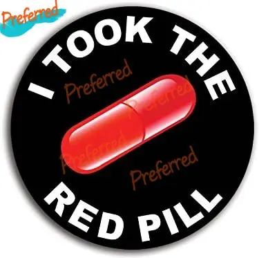 Американская виниловая круглая наклейка «я взял красную таблетку» для мотокросса
Американская виниловая круглая наклейка «я взял красную таблетку» для мотокросса