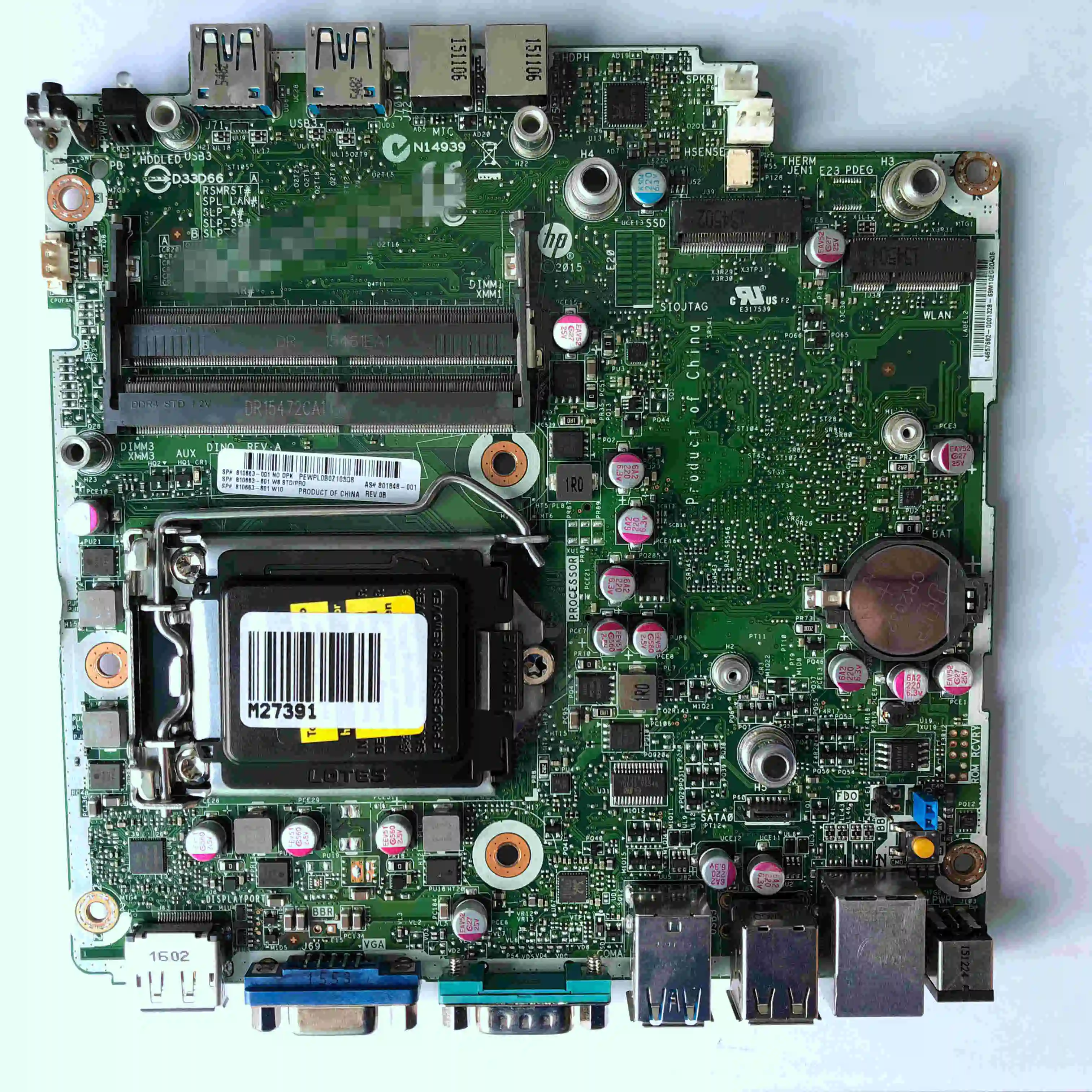 NEW Genuine For HP EliteDesk 400 G2 Motherboard 801848-001 810663-001 810663-601 LGA1151 Free shipping
NEW Genuine For HP EliteDesk 400 G2 Motherboard 801848-001 810663-001 810663-601 LGA1151 Free shipping