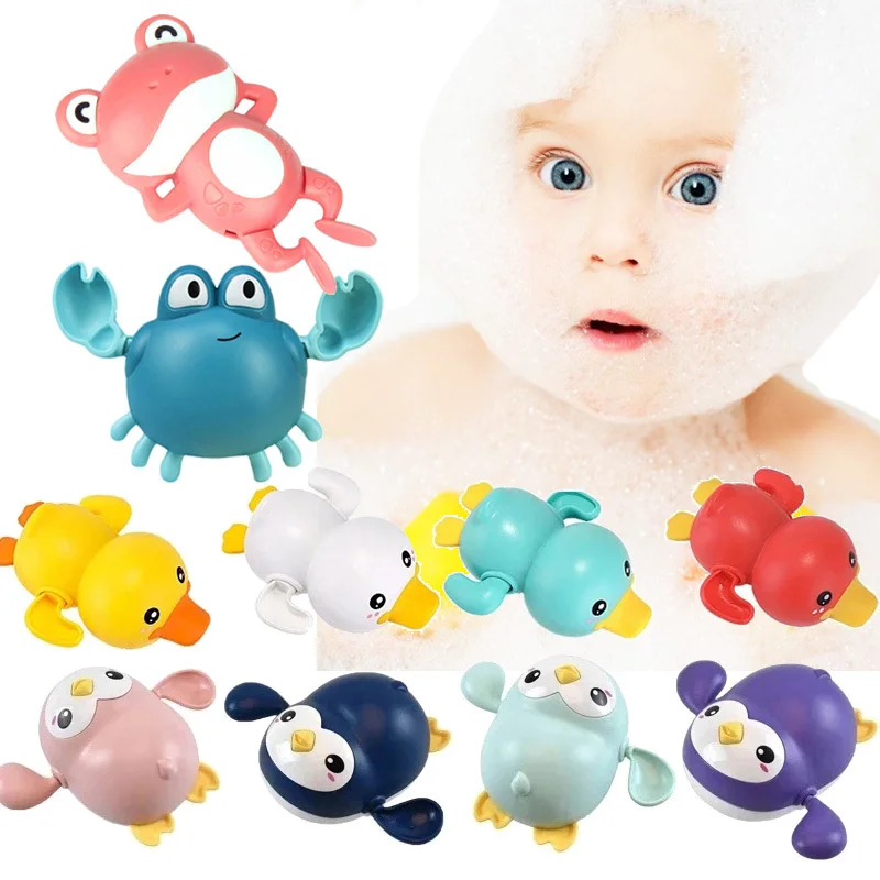 Baby Cute Animals Bath Toy Swimming Pool Water Play Bathing Ducks Crab Frog Classic Chain Clockwork Water Toys For Kids
Baby Cute Animals Bath Toy Swimming Pool Water Play Bathing Ducks Crab Frog Classic Chain Clockwork Water Toys For Kids