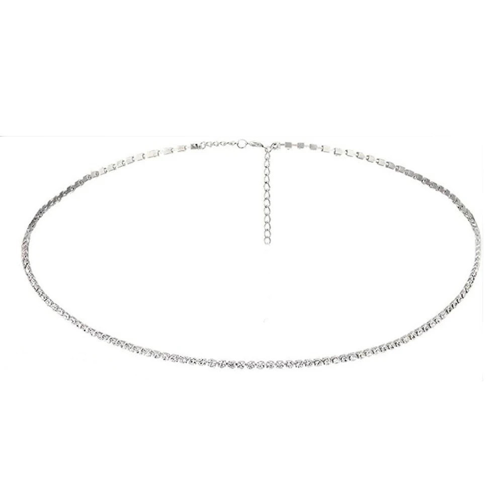 MinaMaMa Stainless Steel Rhinestone Crystal Tennis Waist Chain Belly Body Chain For Women Fashion Sexy Crystal Body Jewelry
MinaMaMa Stainless Steel Rhinestone Crystal Tennis Waist Chain Belly Body Chain For Women Fashion Sexy Crystal Body Jewelry