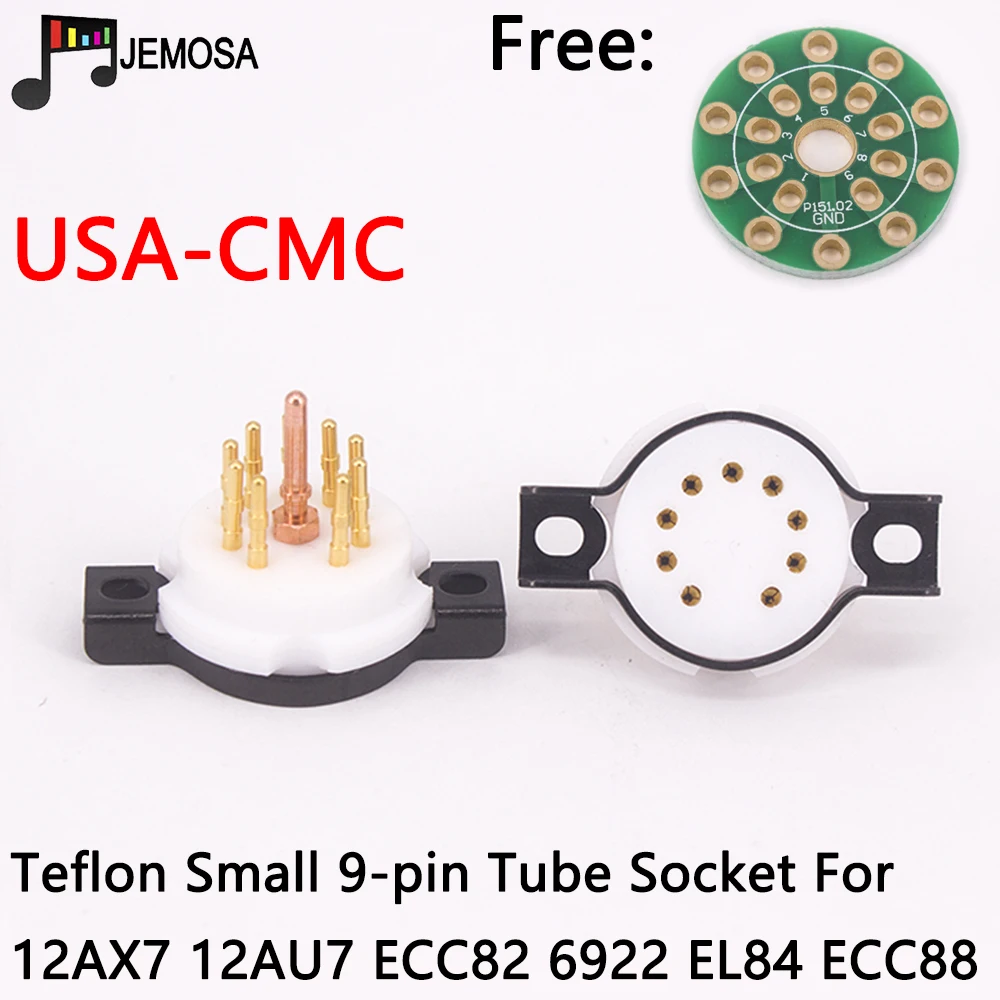 CMC 9-контактная ламповая розетка из ПТФЭ с позолоченным покрытием для ECC81 ECC82 ECC83 12AX7 7199 ECC88 12AU7 Электронная трубка Винтажный аудиоусилитель HIFI
CMC 9-контактная ламповая розетка из ПТФЭ с позолоченным покрытием для ECC81 ECC82 ECC83 12AX7 7199 ECC88 12AU7 Электронная трубка Винтажный аудиоусилитель HIFI