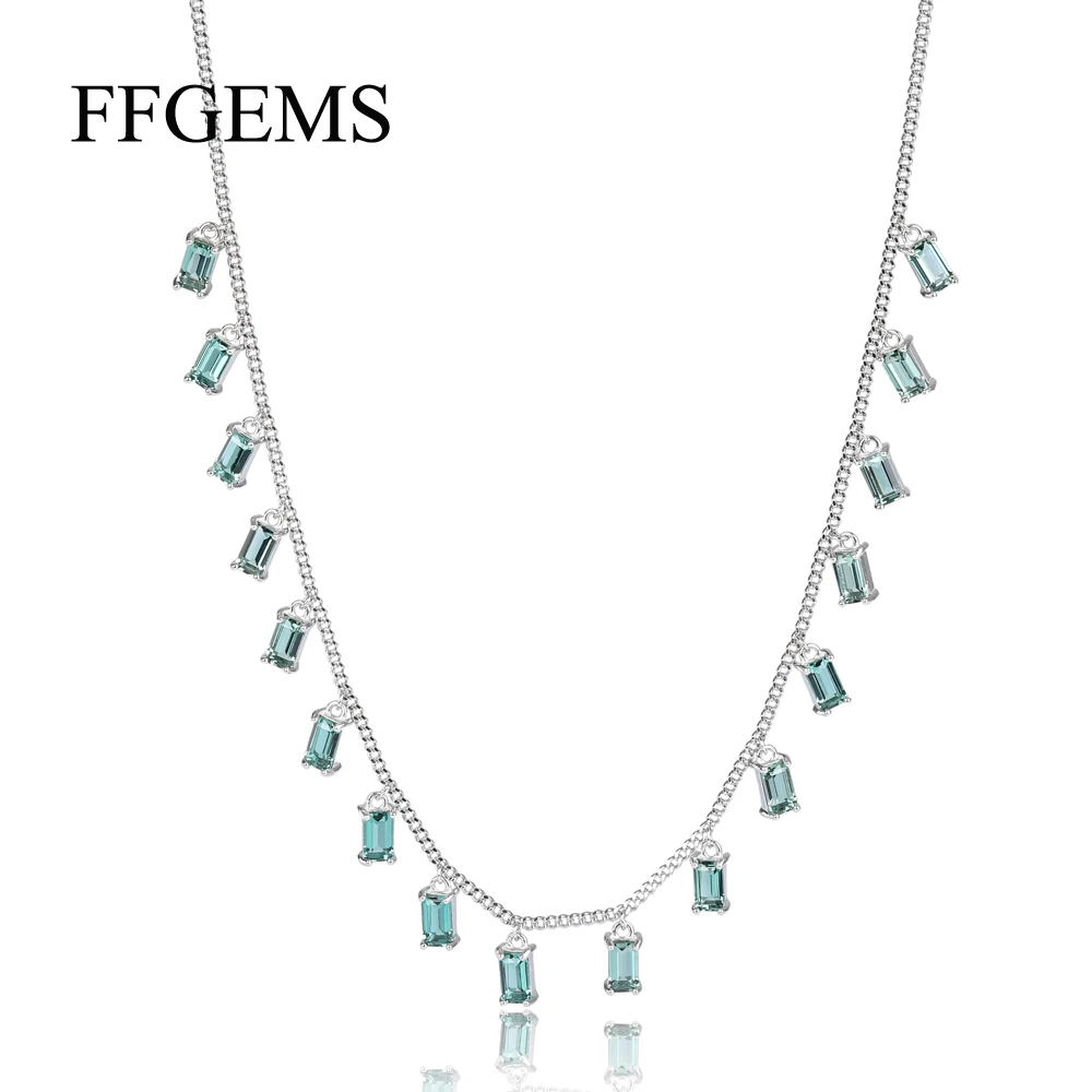 FFGems Sterling Silver 925 Necklace Choker Luxury Green Amethyst Emerald Diamond White Gold Women Fine Jewelry Party Gift
FFGems Sterling Silver 925 Necklace Choker Luxury Green Amethyst Emerald Diamond White Gold Women Fine Jewelry Party Gift