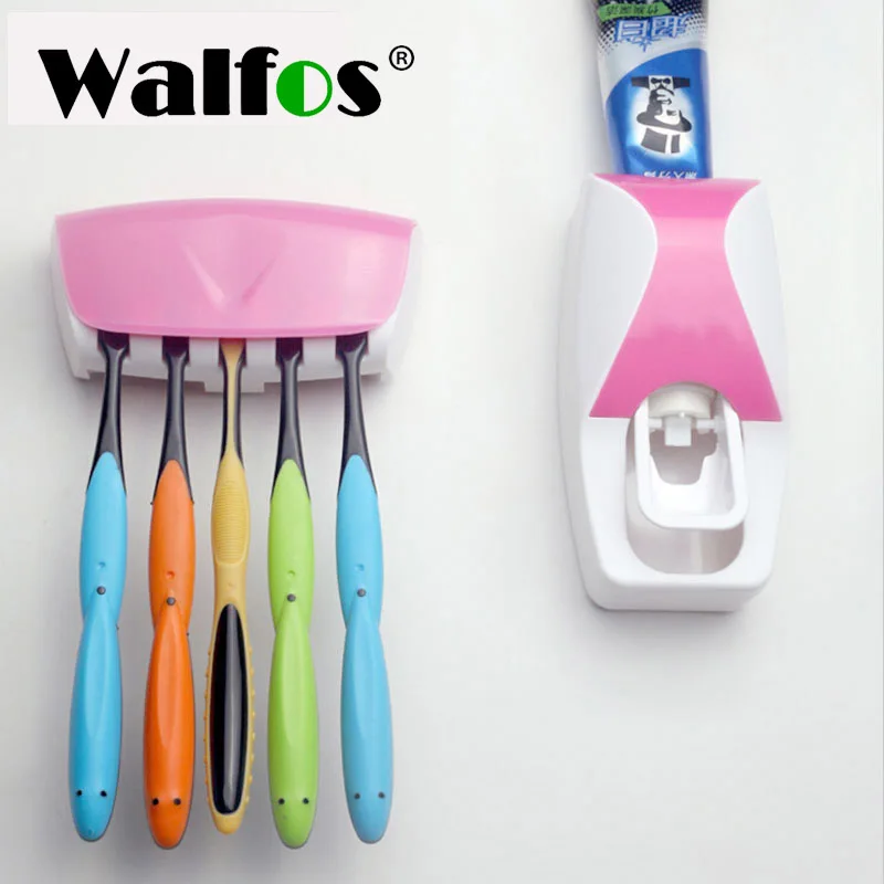 WALFOS Tooth Brush Holder Automatic Toothpaste Dispenser + Toothbrush Holder Toothbrush Wall Mount Stand Bathroom Tools
WALFOS Tooth Brush Holder Automatic Toothpaste Dispenser + Toothbrush Holder Toothbrush Wall Mount Stand Bathroom Tools