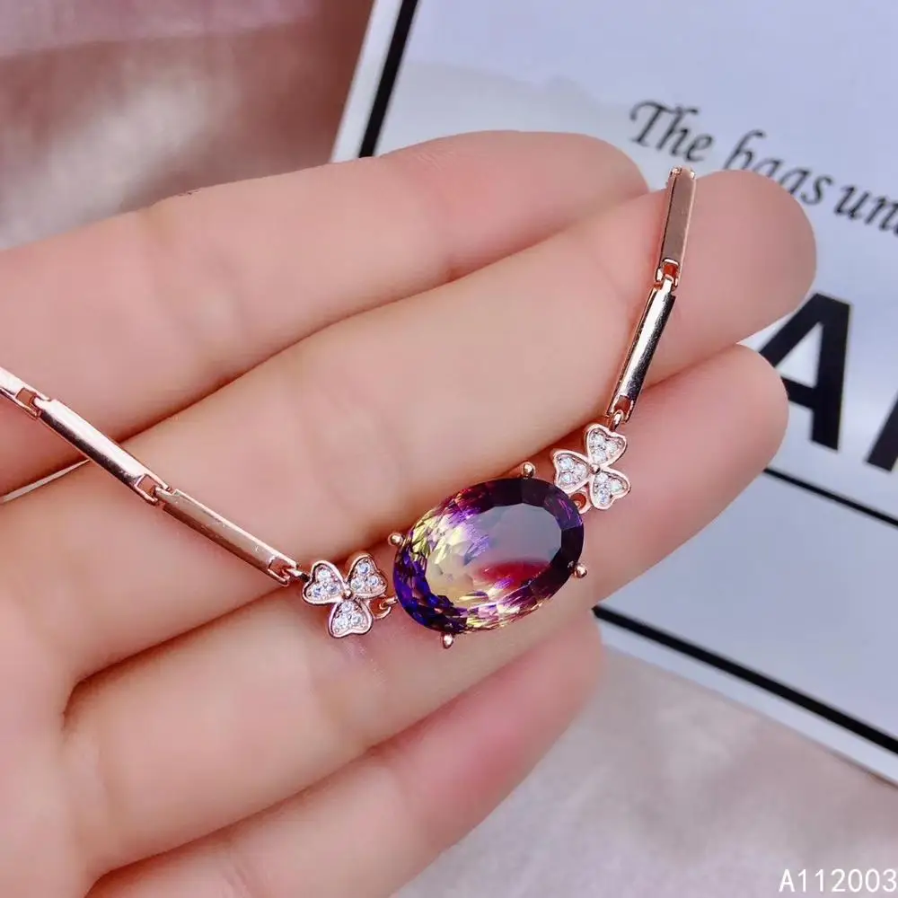 KJJEAXCMY Fine Jewelry 925 Sterling Silver Inlaid Ametrine Women Gemstone Hand Bracelet Luxury
KJJEAXCMY Fine Jewelry 925 Sterling Silver Inlaid Ametrine Women Gemstone Hand Bracelet Luxury