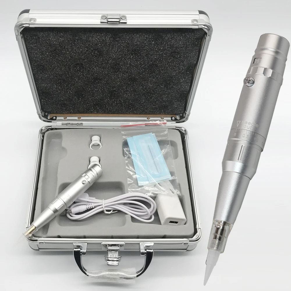 Silver Professional Permanent Makeup Machine Aluminum foil suit Tattoo Makeup Eyebrow Lip Machine Pen Tattoo Machine
Silver Professional Permanent Makeup Machine Aluminum foil suit Tattoo Makeup Eyebrow Lip Machine Pen Tattoo Machine