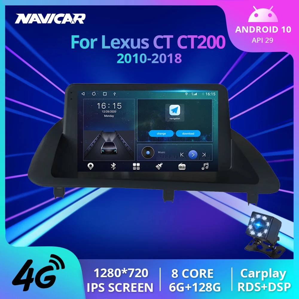 Автомобильный радиоприемник 2DIN Android10.0 для Lexus CT CT200 CT200h 2010-2018, навигатор для автомобилей, Android, Автомобильный мультимедийный сенсорный экран, радио IGO
Автомобильный радиоприемник 2DIN Android10.0 для Lexus CT CT200 CT200h 2010-2018, навигатор для автомобилей, Android, Автомобильный мультимедийный сенсорный экран, радио IGO