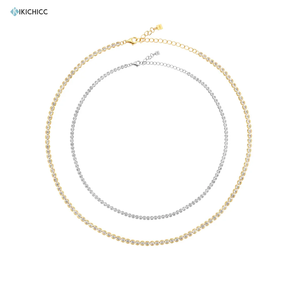 KIKICHICC 925 Sterling Silver Gold Zircon CZ Charm Choker Long Chain Necklace 2021 Wedding Luxury Jewelry Special Chain
KIKICHICC 925 Sterling Silver Gold Zircon CZ Charm Choker Long Chain Necklace 2021 Wedding Luxury Jewelry Special Chain