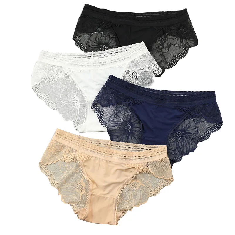 4Pcs/lot Panties Women Sexy Lace Low-Rise Female Underwear Seamless Sexy Girls Cotton Lingerie Sexy Lady Bow Intimates
4Pcs/lot Panties Women Sexy Lace Low-Rise Female Underwear Seamless Sexy Girls Cotton Lingerie Sexy Lady Bow Intimates