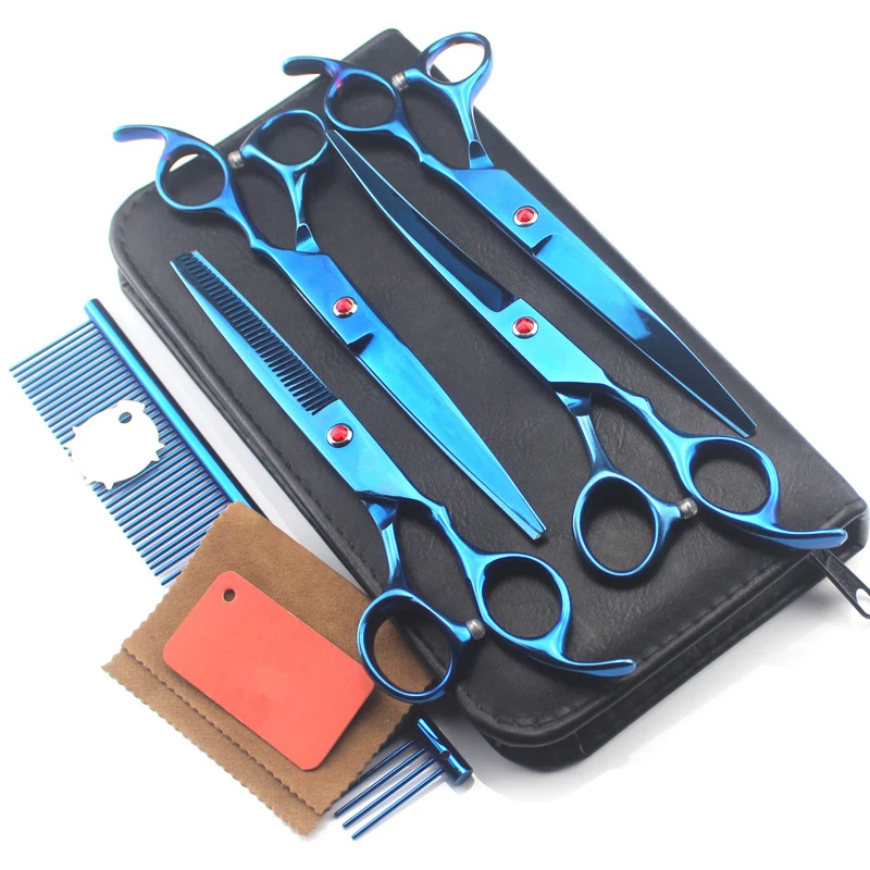 5 kit Japan steel 7 '' blue pet dog grooming hair cutting scissors dog thinning barber haircut shears hairdresser scissors set
5 kit Japan steel 7 '' blue pet dog grooming hair cutting scissors dog thinning barber haircut shears hairdresser scissors set