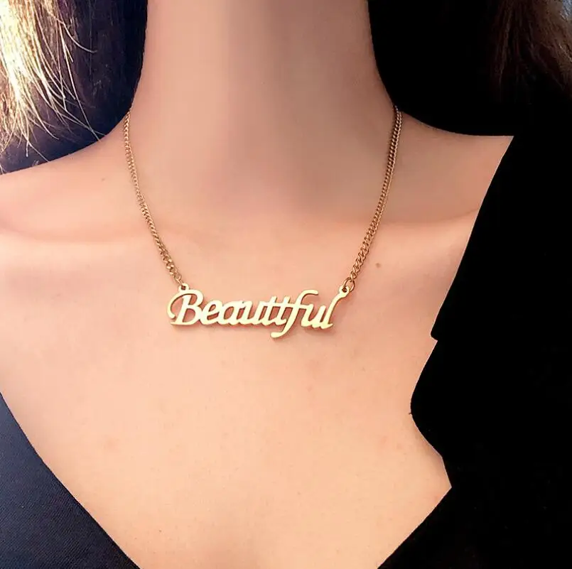 Customized Names Necklaces Stainless Steel Chains NameplateNecklaces Personalized for Women Bijoux Femme
Customized Names Necklaces Stainless Steel Chains NameplateNecklaces Personalized for Women Bijoux Femme