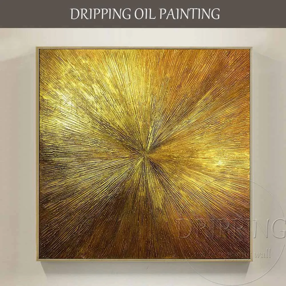 Hand-painted High Quality Thick Paints and Thick Textured Golden Acrylic Painting Thick Paints Golden Textured Knife Painting
Hand-painted High Quality Thick Paints and Thick Textured Golden Acrylic Painting Thick Paints Golden Textured Knife Painting