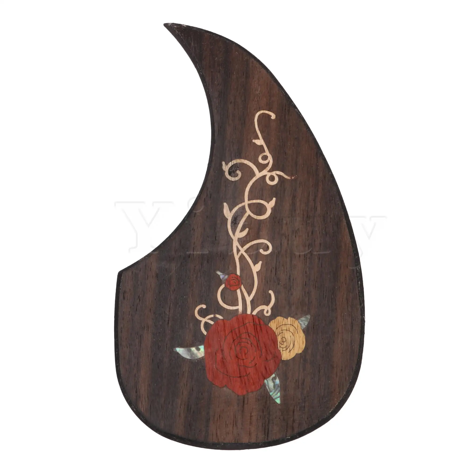 Yibuy Inlay Sticker Decals Rose Pattern Wood Guitar Pickguard Scratchplate with Double-Sided Adhesive for 40-41Inch Wood Guitar
Yibuy Inlay Sticker Decals Rose Pattern Wood Guitar Pickguard Scratchplate with Double-Sided Adhesive for 40-41Inch Wood Guitar