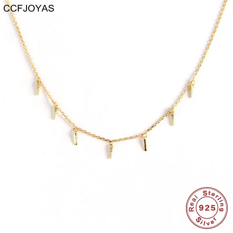Ожерелье CCFJOYAS из серебра 925 пробы с маленьким шилом из циркония Очаровательная цепочка до ключиц с кристаллами в европейском и американском...
Ожерелье CCFJOYAS из серебра 925 пробы с маленьким шилом из циркония Очаровательная цепочка до ключиц с кристаллами в европейском и американском...