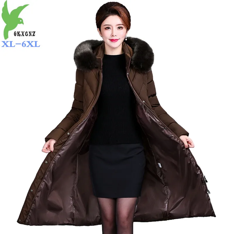 2022 Winter Jackets High Quality Women's Parka Fur Collar X-long Hooded Thick Down Cotton Jacket Warm Slim Fit Middle aged Coats
2022 Winter Jackets High Quality Women's Parka Fur Collar X-long Hooded Thick Down Cotton Jacket Warm Slim Fit Middle aged Coats