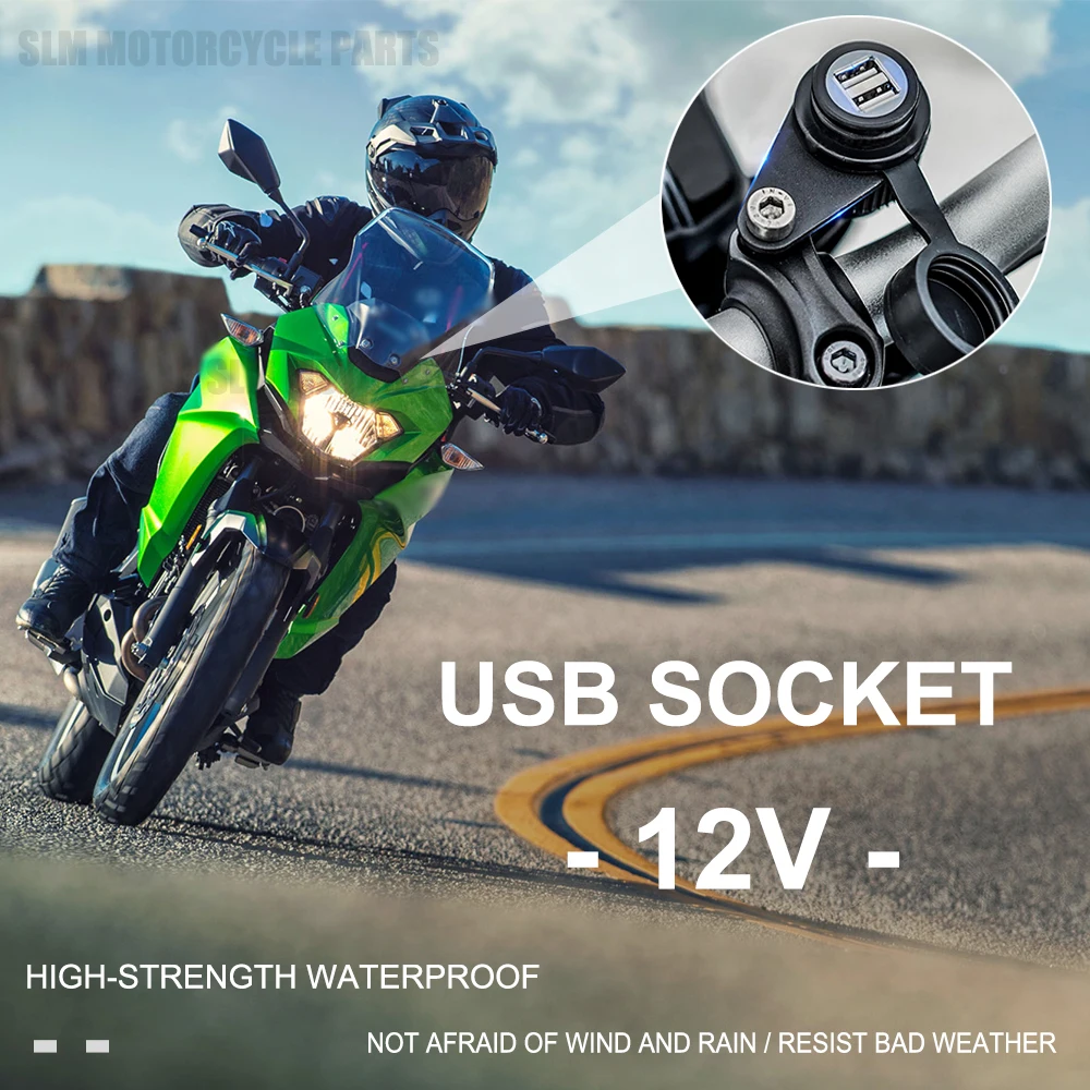 Новые аксессуары для мотоциклов для Kawasaki VERSYS X-300, двойной USB-зарядное устройство для мотоцикла, розетка, адаптер прикуривателя 12 В
Новые аксессуары для мотоциклов для Kawasaki VERSYS X-300, двойной USB-зарядное устройство для мотоцикла, розетка, адаптер прикуривателя 12 В