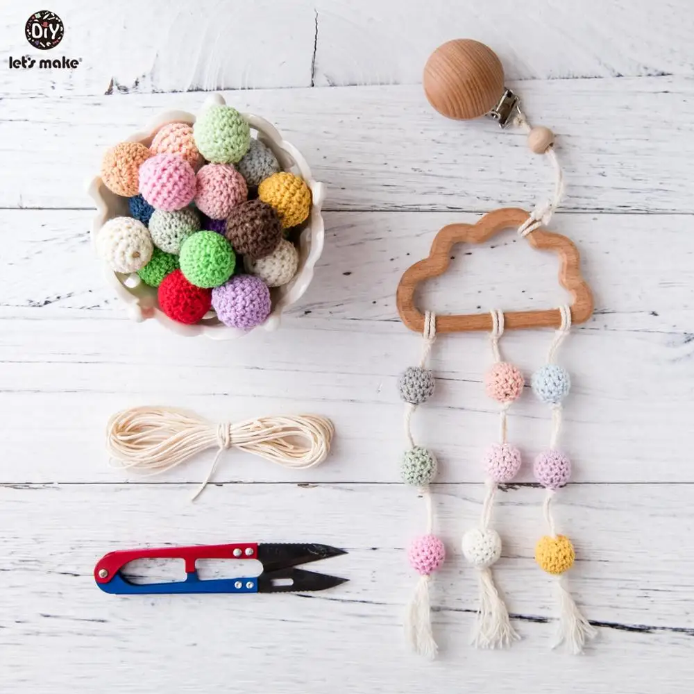 Let's Make 50Pcs Wooden Beads 16mm DIY Crafts For Pacifier Holder Crochet Beads Wooden Teether Tiny Rods Baby Teether
Let's Make 50Pcs Wooden Beads 16mm DIY Crafts For Pacifier Holder Crochet Beads Wooden Teether Tiny Rods Baby Teether