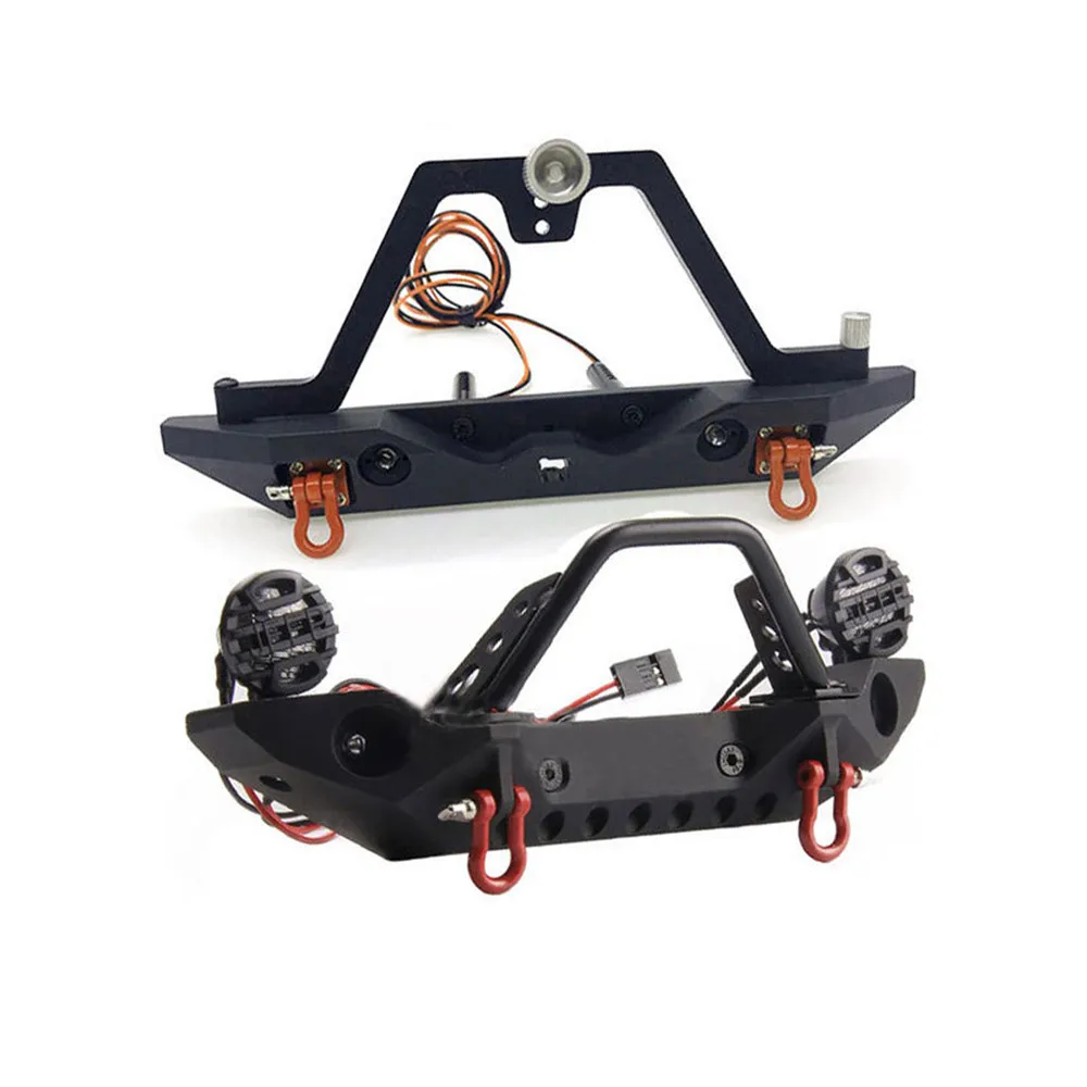 Передний и задний бампер со светодиодными фарами для 1/10 Axial SCX10 90046 90047 TRX4 Defender RC Crawler автомобильные аксессуары
Передний и задний бампер со светодиодными фарами для 1/10 Axial SCX10 90046 90047 TRX4 Defender RC Crawler автомобильные аксессуары