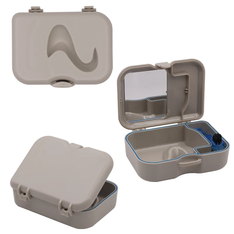 2 Sets Denture Teeth Portable Storage Box Case With Mirror And Clean Brush Artificial Dental Appliance Oral Teeth Cleaning Tools
2 Sets Denture Teeth Portable Storage Box Case With Mirror And Clean Brush Artificial Dental Appliance Oral Teeth Cleaning Tools