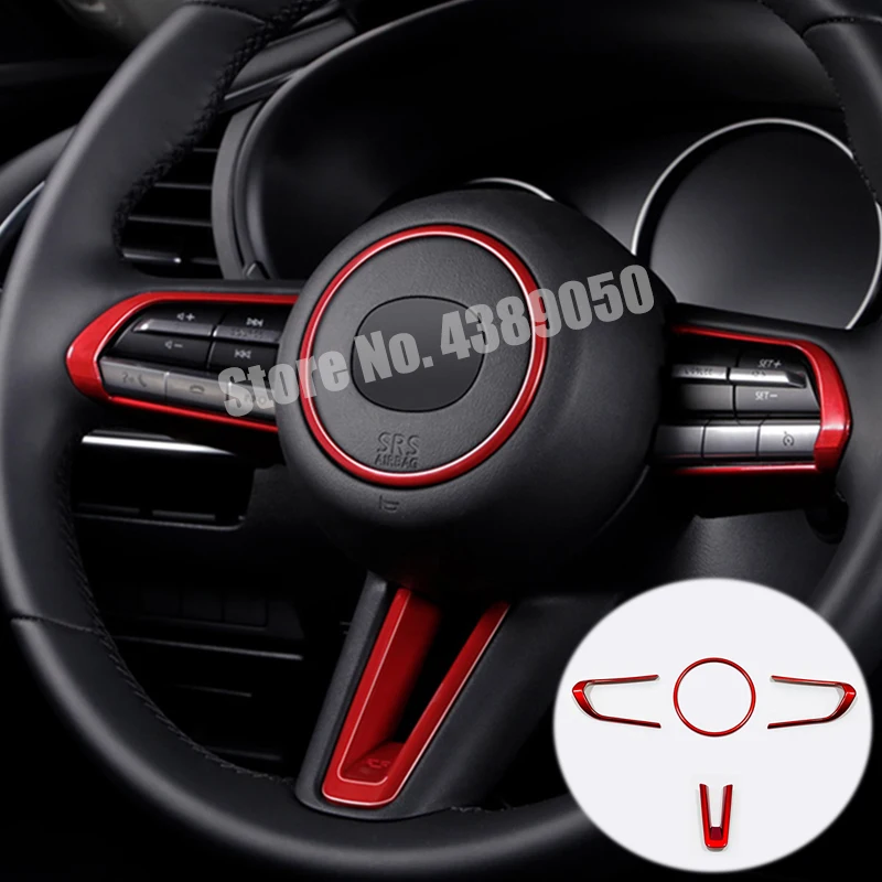 For Mazda CX-30 2019 2020 ABS Plastic Red Car Steering wheel Button frame Cover Trim Sticker Car styling accessories
For Mazda CX-30 2019 2020 ABS Plastic Red Car Steering wheel Button frame Cover Trim Sticker Car styling accessories
