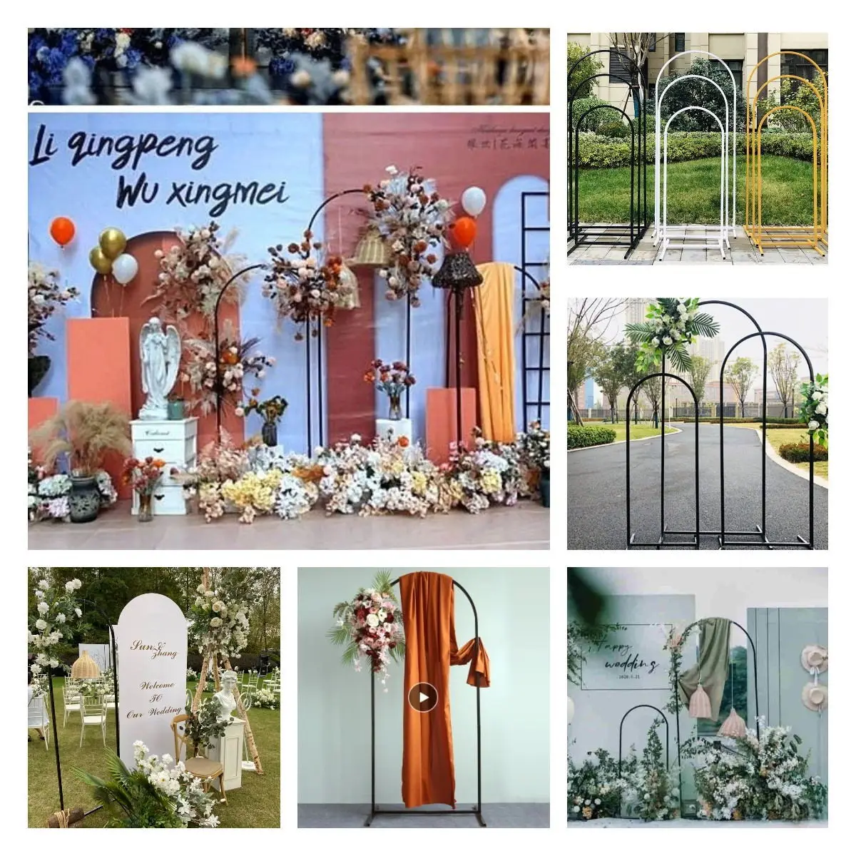 3pcs Wedding Backdrops Arch Stage Background Birthday Party Welcome Decor Iron Flower Shelf Advertising Stand Billboard Frame
3pcs Wedding Backdrops Arch Stage Background Birthday Party Welcome Decor Iron Flower Shelf Advertising Stand Billboard Frame