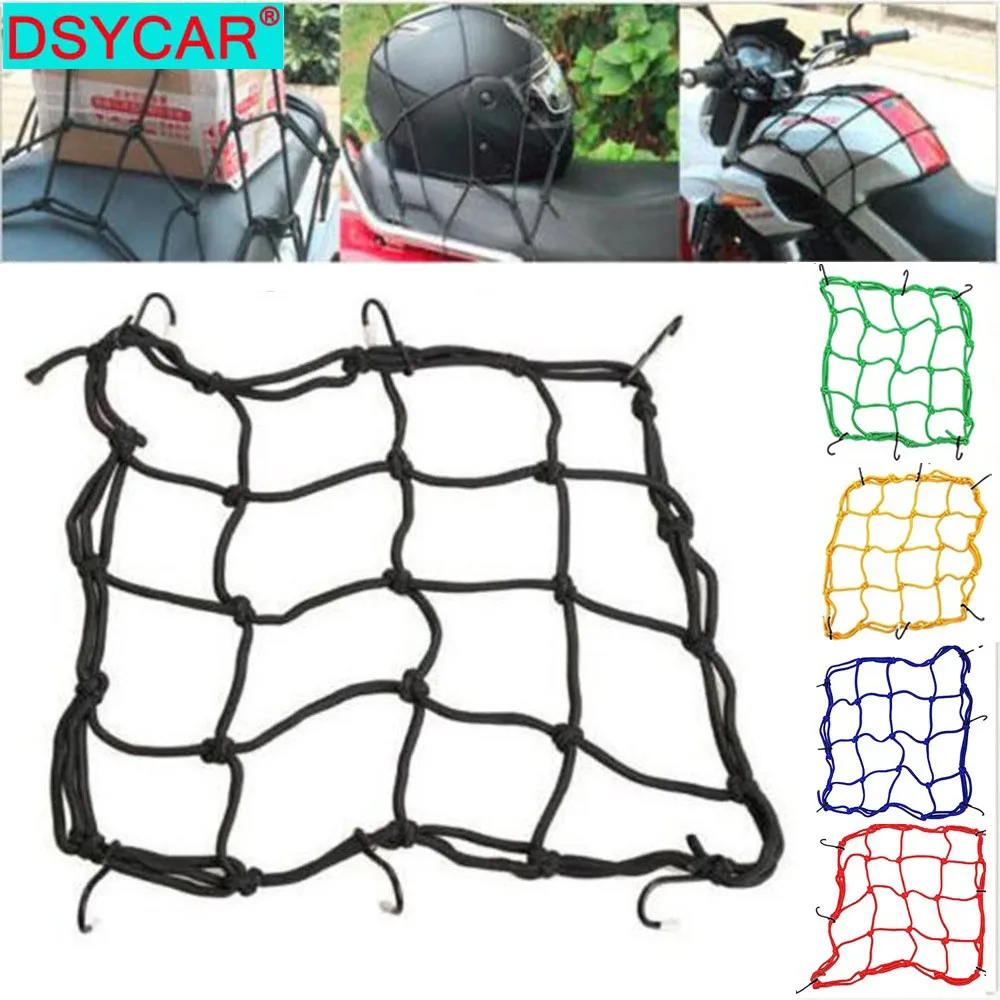 DSYCAR Motorcycle Luggage Net Bike 6 Hooks Hold Down Fuel Tank Network Helmet Mesh Web Bungee Travel Goods Bag Tank Car Styling
DSYCAR Motorcycle Luggage Net Bike 6 Hooks Hold Down Fuel Tank Network Helmet Mesh Web Bungee Travel Goods Bag Tank Car Styling